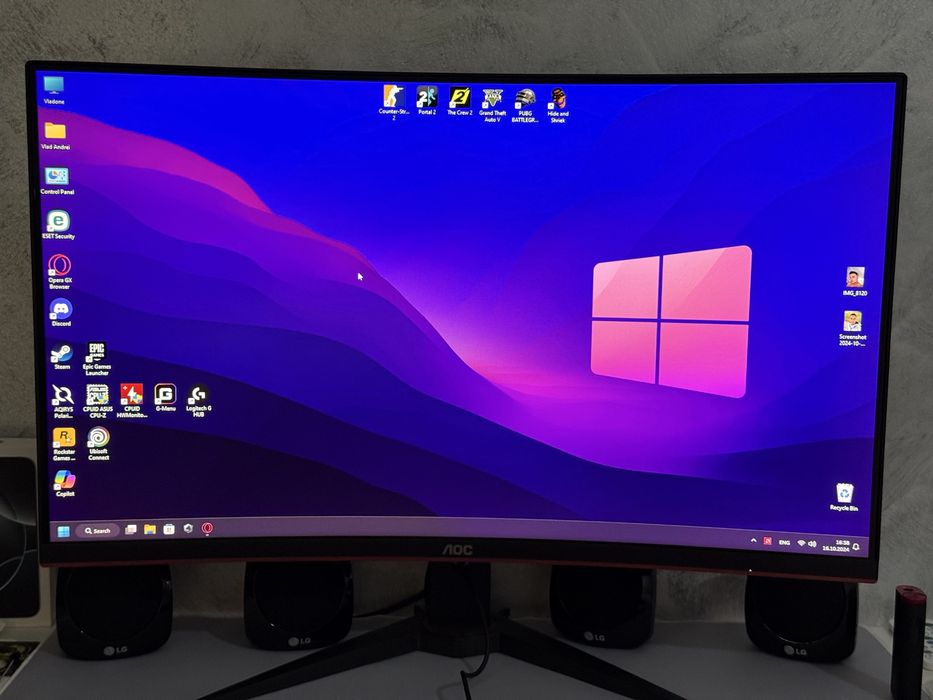 Monitor Curbat LED AOC C32G1 31.5 inch 144hz 1ms