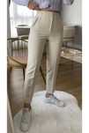 Pantaloni crem  conici cu talie înaltă și pliuri Zara – Mărimea XS