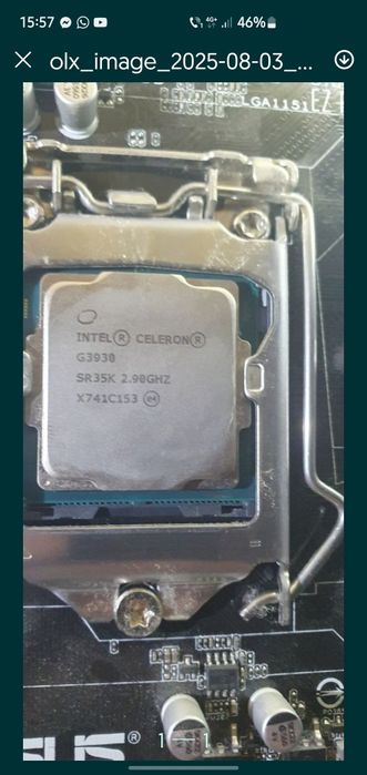 Placa bază Asus H 110 M cu procesor Intel