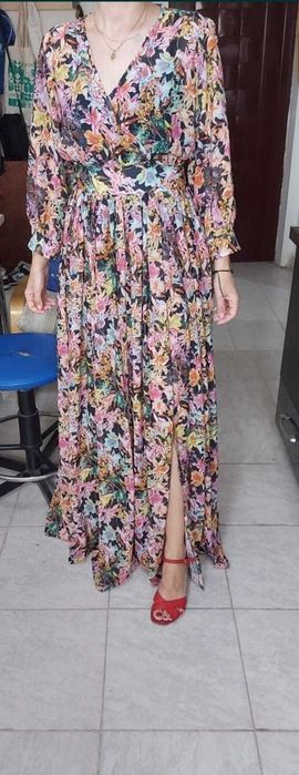 Rochie deosebita, vaporoasa, înflorata, lunga/evenimente mas.XS/ S mic