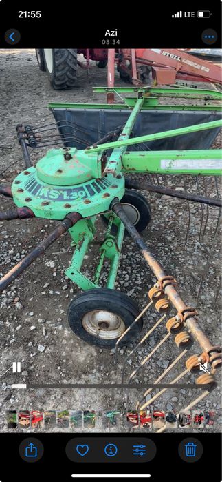 Grebla rotativa 250.300 latime de lucru