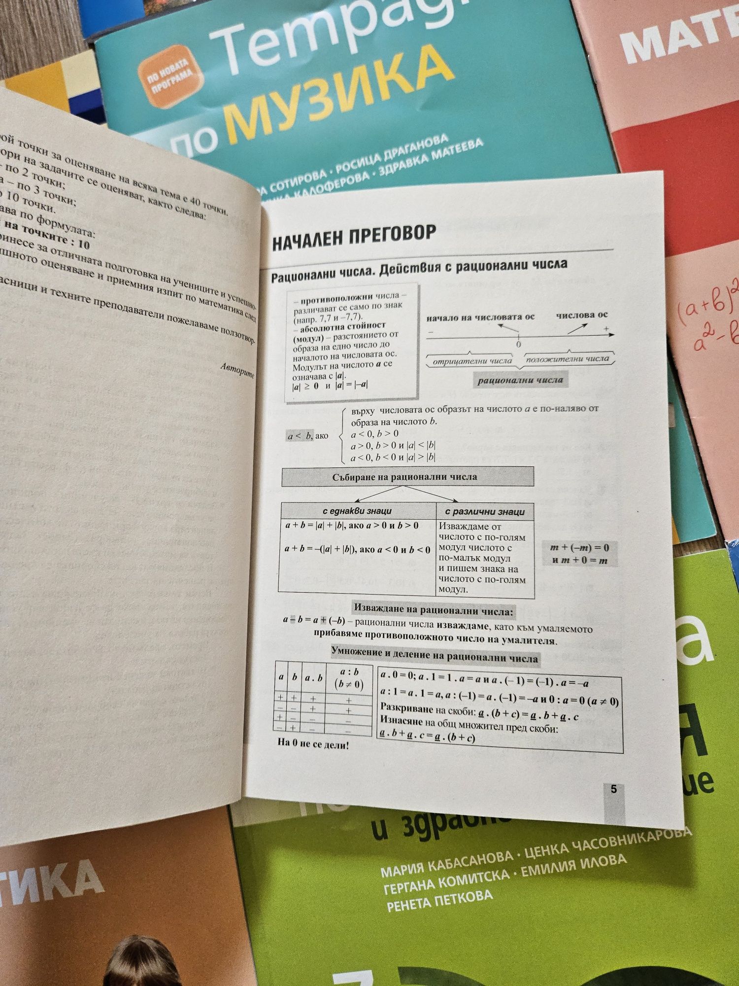 Нови 12 Учебни тетрадки за 7 клас, помагала по математика, български