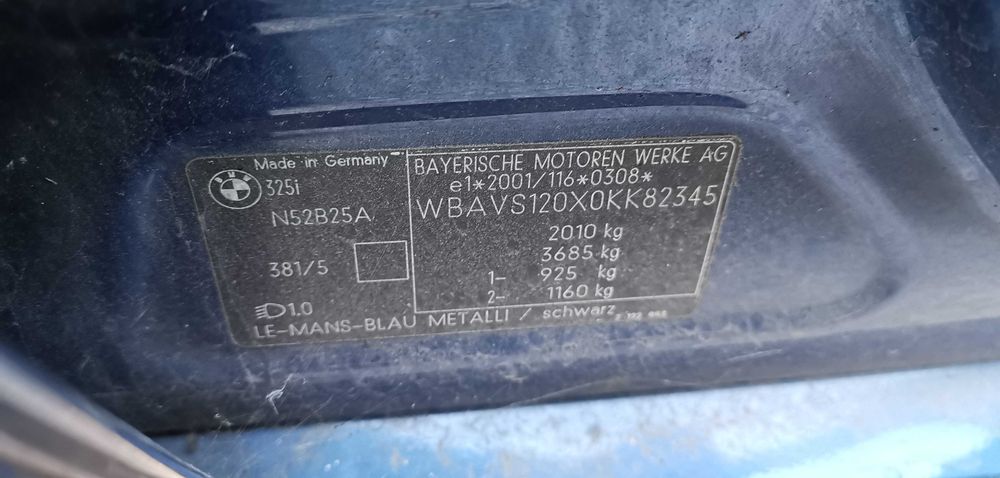 на части бмв е91 325и 218кс н52 bmw 325i n52 218hp m sport recaro