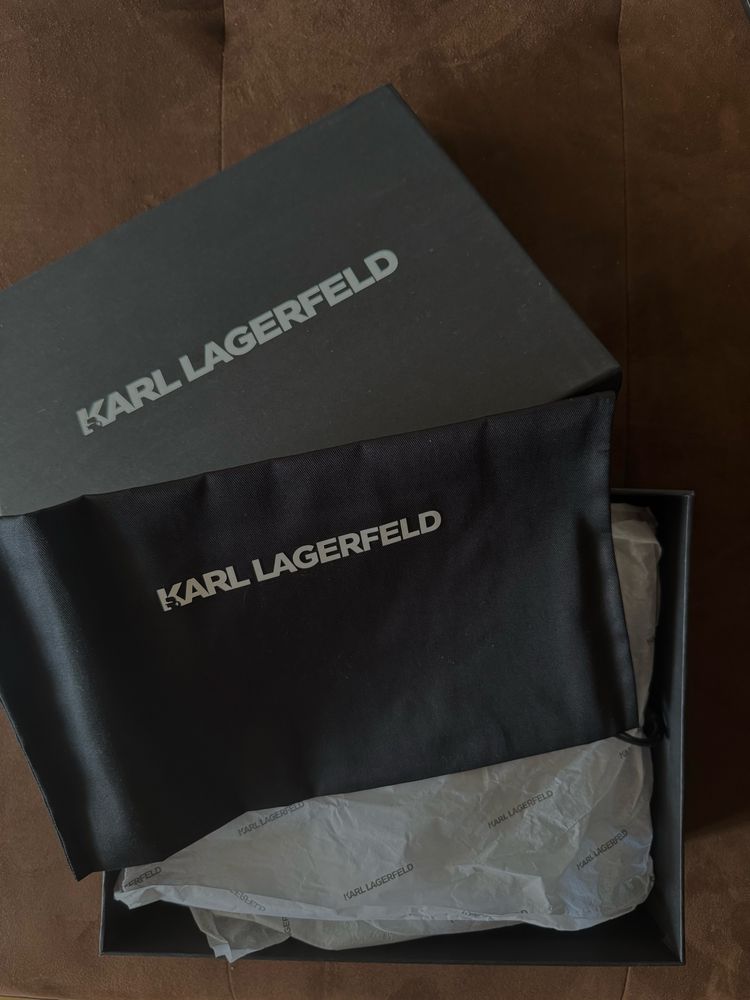 Обувки кецове  Karl Lagerfeld естествена кожа