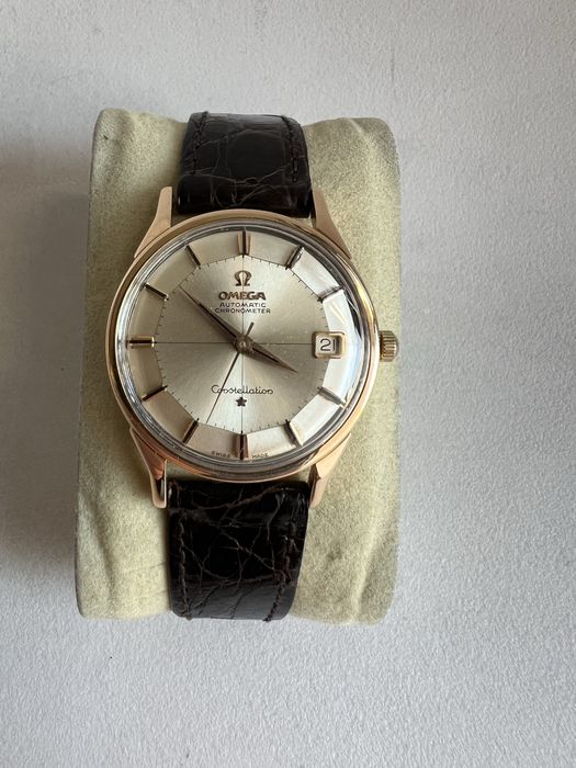 18 k aur roz Omega Constellation Pie Pan Automatic cal.561 ref.168.005