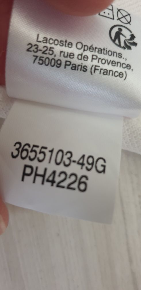 Lacoste Pique Cotton Mens Size 6 - XL  НОВО! ОРИГИНАЛ! Мъжка Тениска!