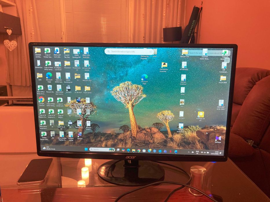 Монитор LED Acer 27", Full HD, HDMI, DVI, Черен, S271HL