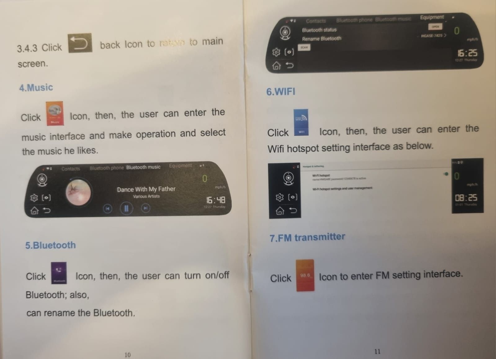 Oglinda retrovizoare+navigatie+camera fata/spate 1080P
