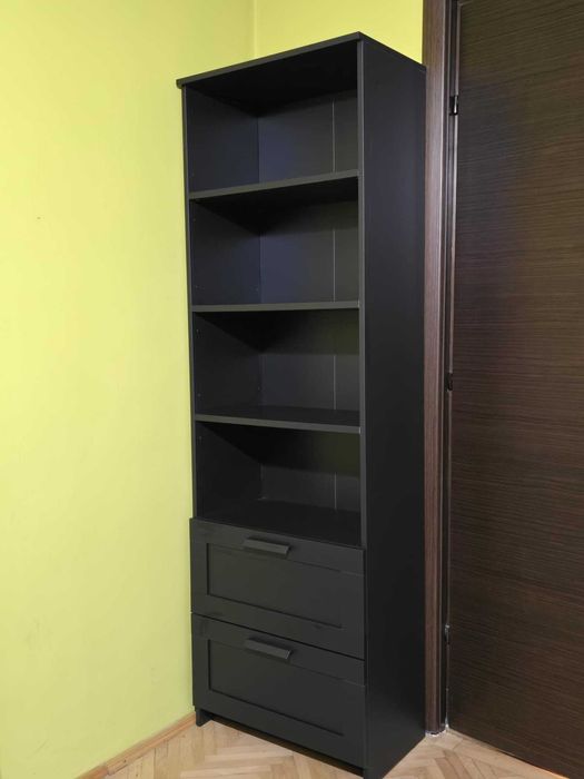 BRIMNES Bibliotecă neagră IKEA, 60x190 cm