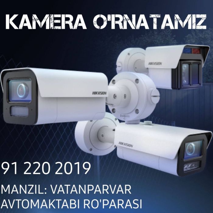 Professional kamera o'rnatish xizmati