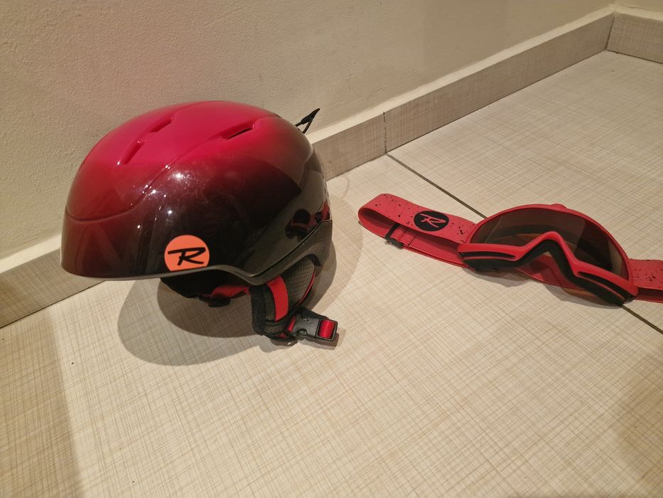 Rossignol Скиорска детска каска с очила Whoopee Impacts RKIH504 Розов