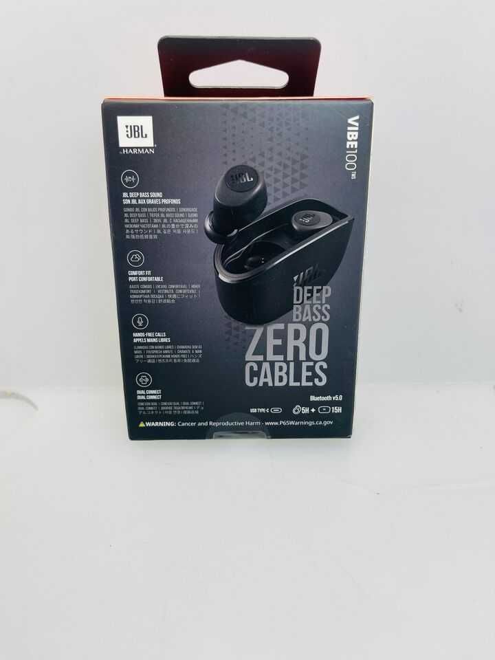 Sigilat Casti audio in-ear JBL Vibe 100 True Wireless Bluetooth Negru