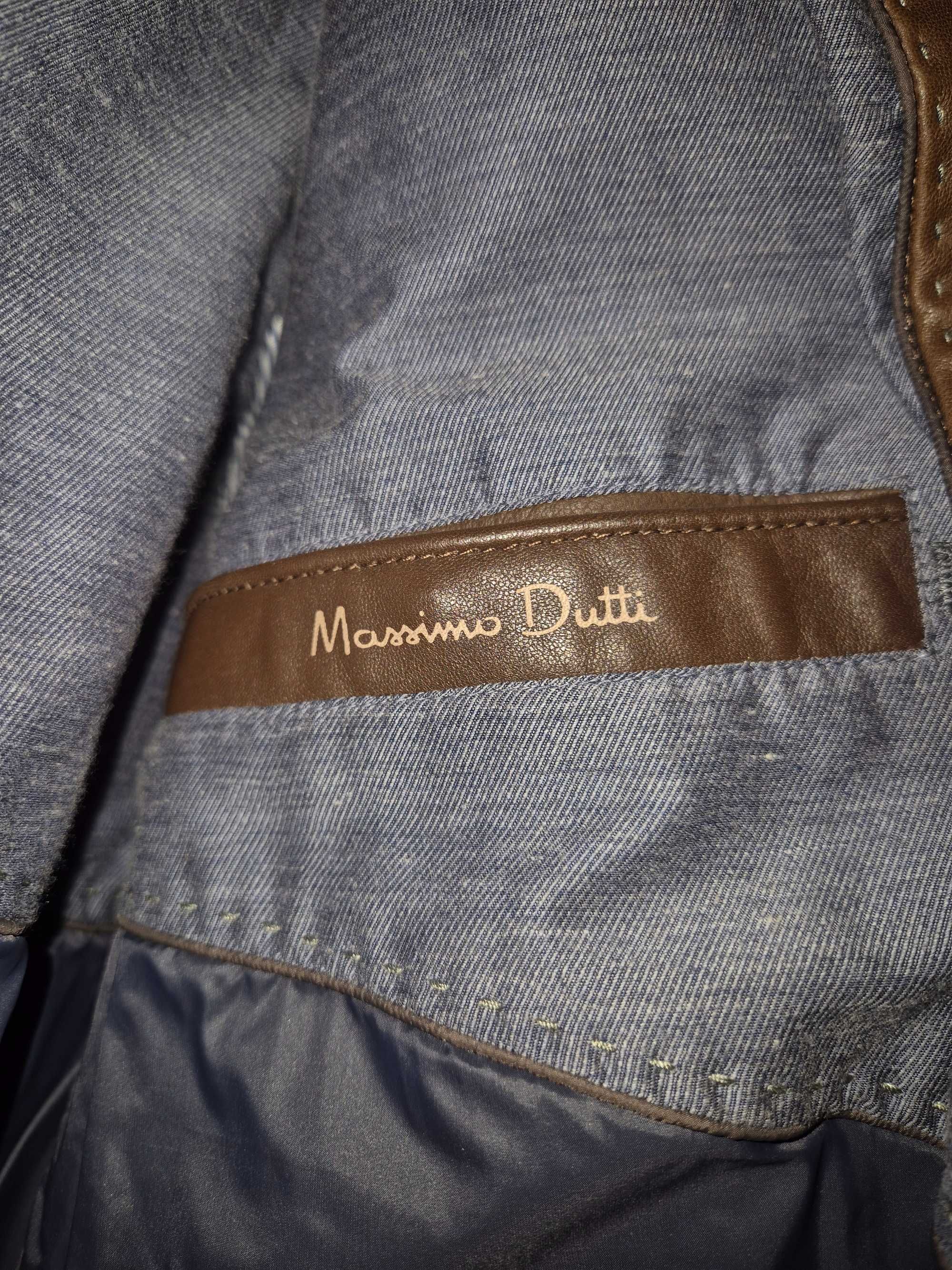 Geaca piele Massimo Dutti mărimea M