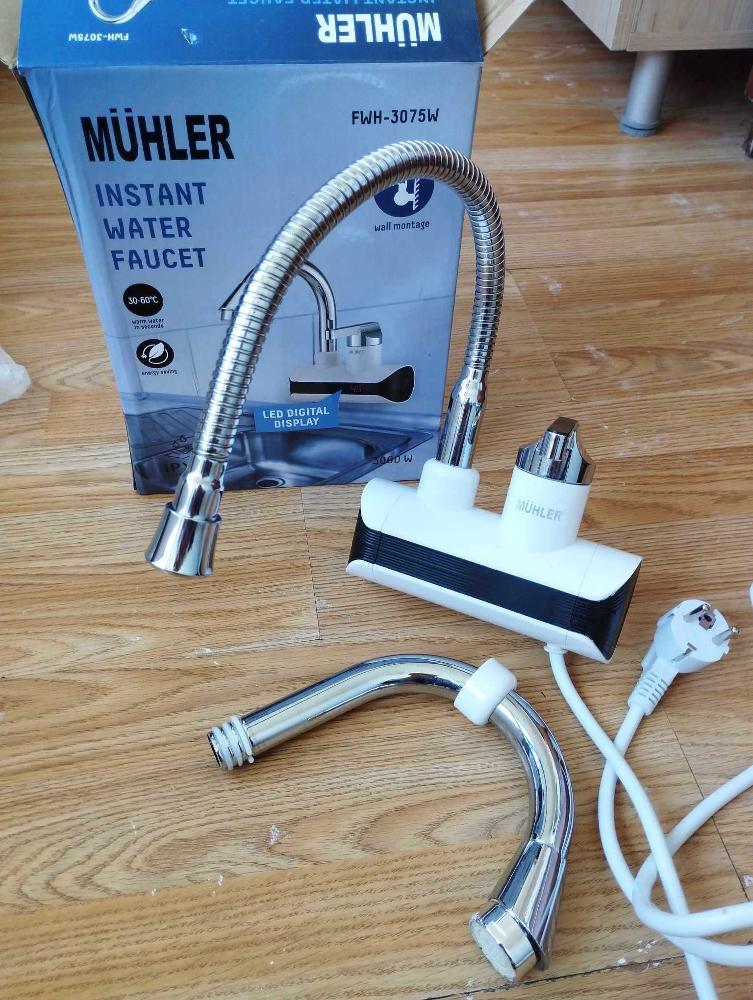 Нагревател за вода Muhler FWH-3075W, Монтаж на стена
