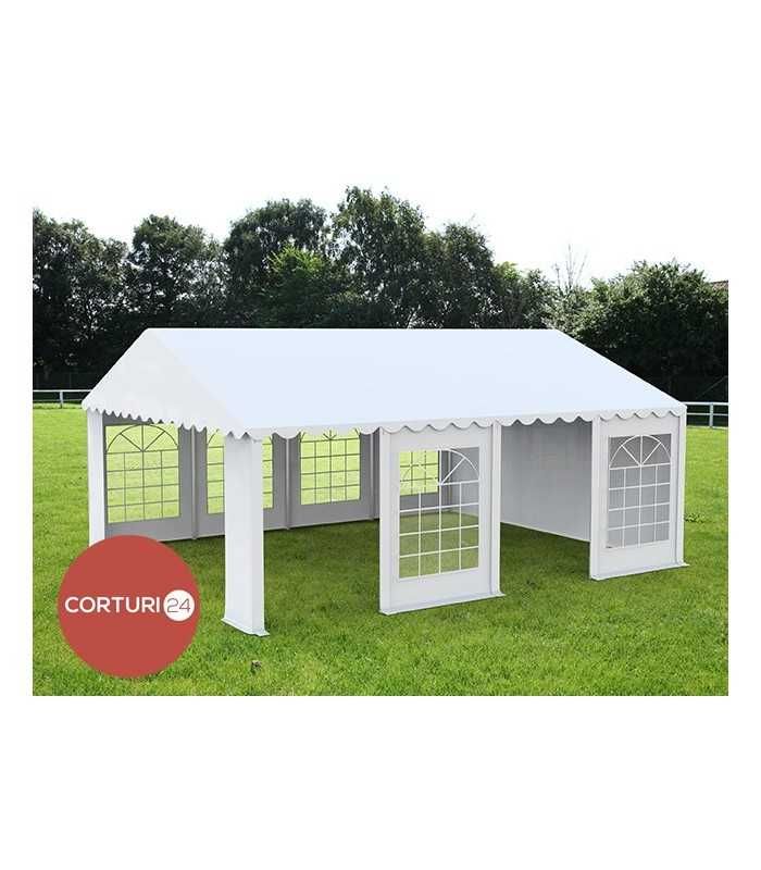 Cort Evenimente Economy, PVC alb, 6x12 m - Corturi24