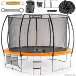 Trambulina de gradina 366 cm, cu plasa de protectie si scara, Powermat