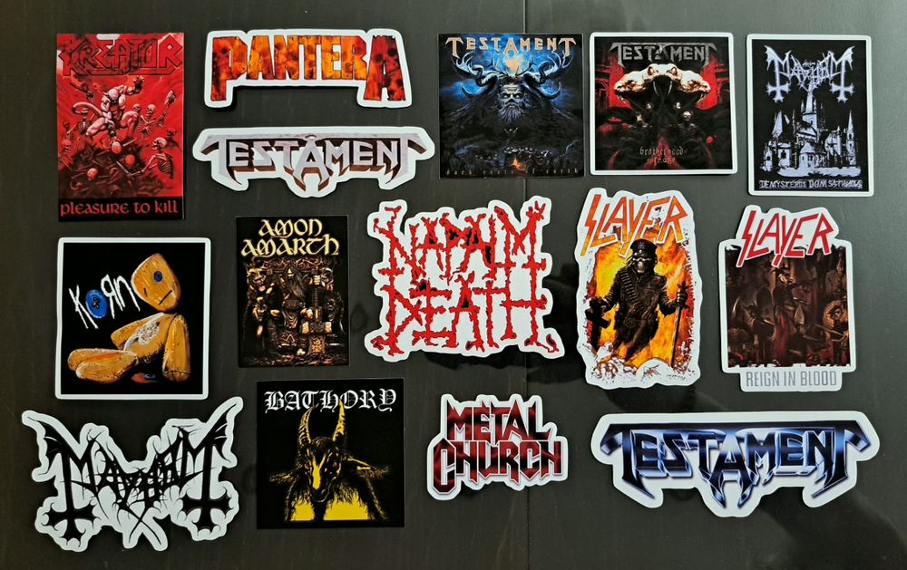 Рок/Метъл декорации за лаптоп/китара