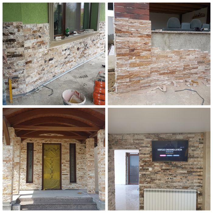 Piatra naturala, travertin, calcar, marmura de placat interior exterio