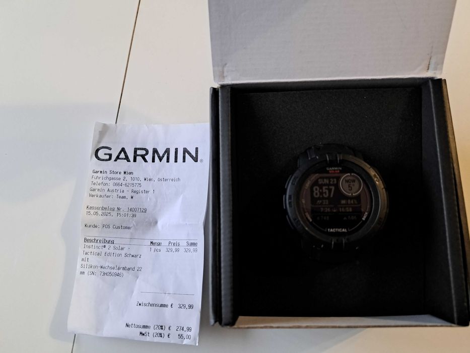 Часовник Garmin instinct 2 solar tactical