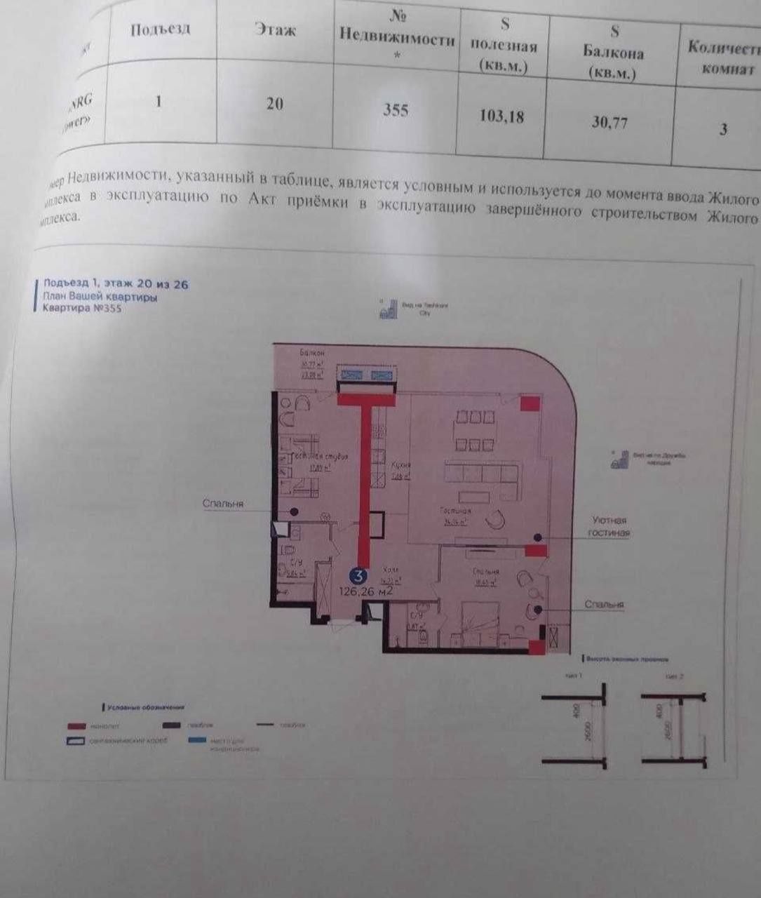 Продается 3х ком квартира, ЖК NRG U Tower, ор-р: Дружба народов, 126м²