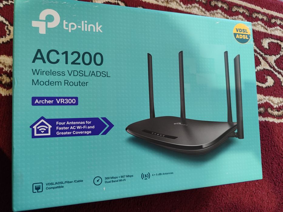 Wi-Fi роутер TP-LINK Archer VR300.