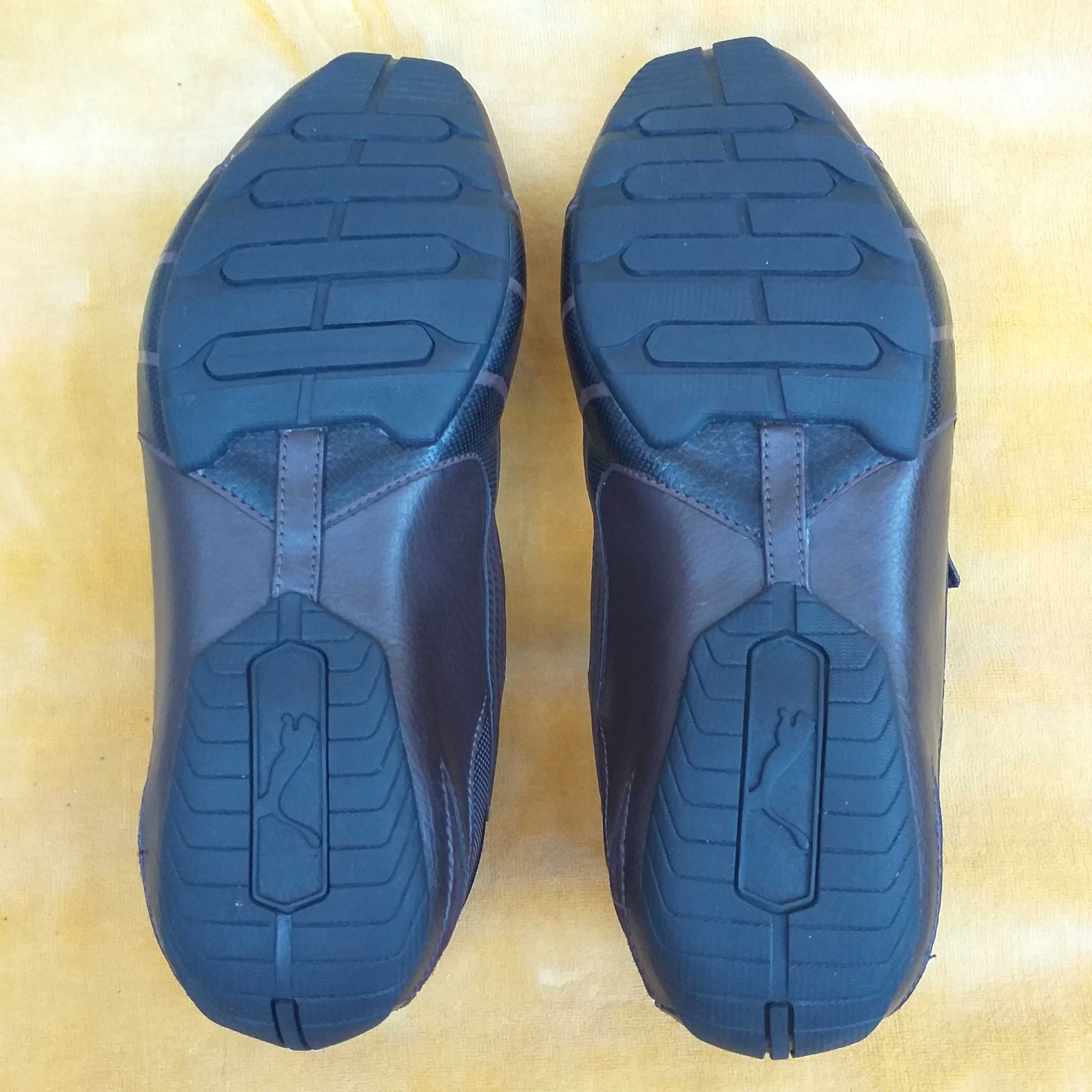 pantofi sport maro adidasi piele puma marimea 42.5