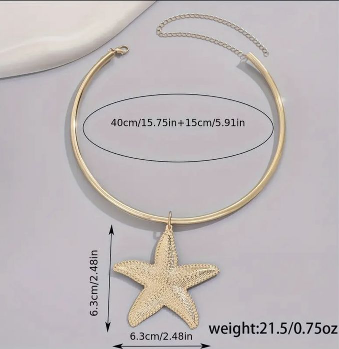 Украшение на шею, колье, морская звезда