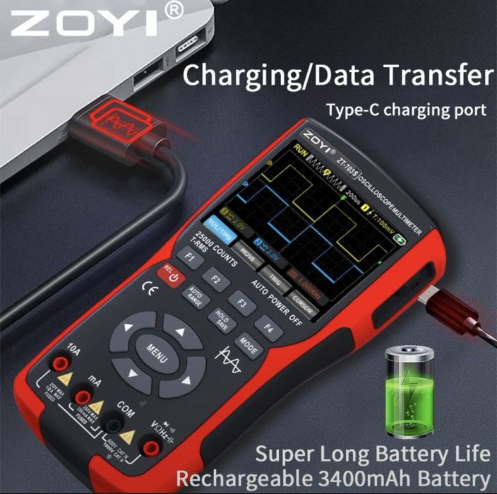 Мульииметр-осциллограф ZOYI ZT-703S