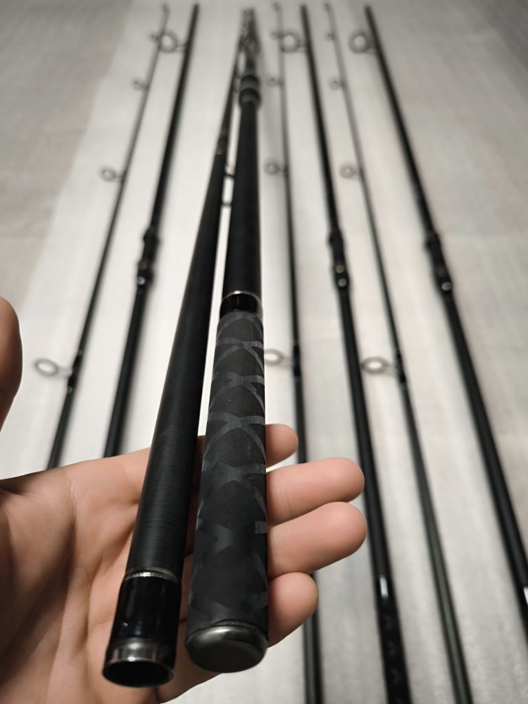 SET 4 Lansete East Shark SILVER PRO FISH 3.60m 3.5Lbs din 2 segmente