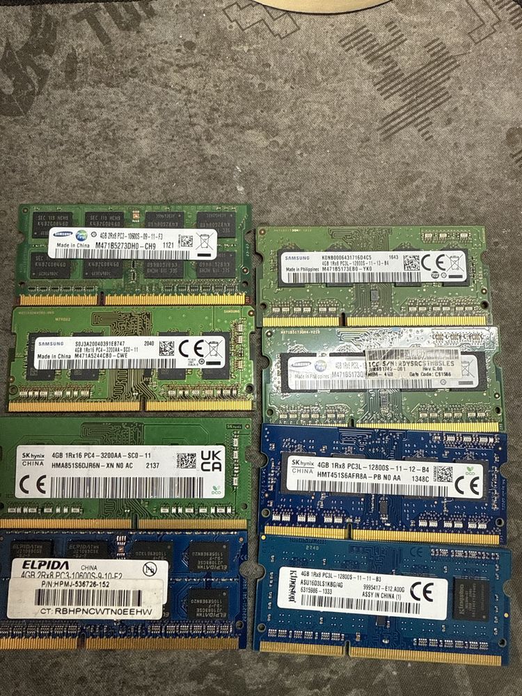 Vand Memorie 4g ddr3 ddr4 Laptop  Diverse Firme