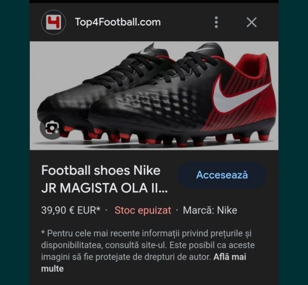 Ghete fotbal cu crampoane Nike Magista