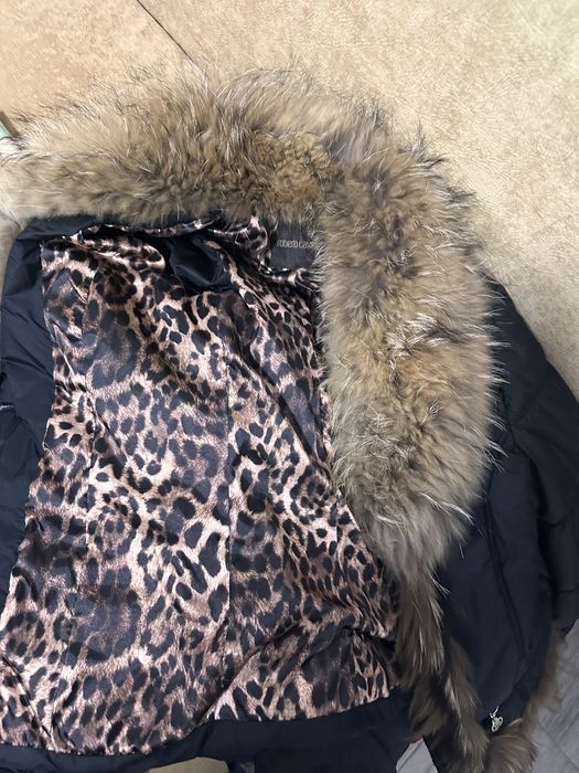 Geaca dama Roberto Cavalli -S cu blana naturala