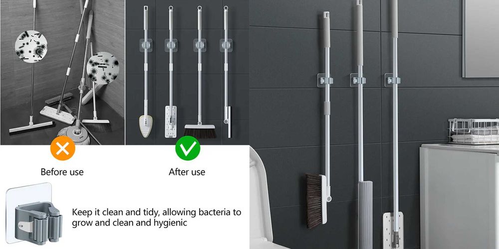 3 bucati suport adeziv mop, matura, umbrela, Noi ambalate