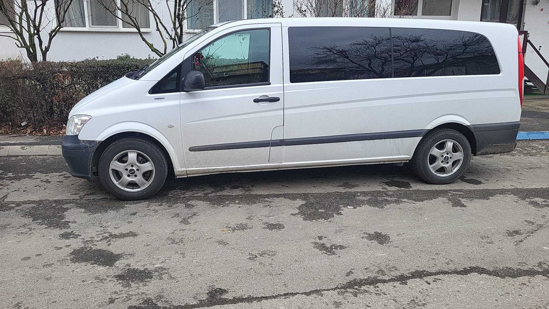 Mercedes Vito 2012 alb E5, automat, 8+1 locuri, AC, E5