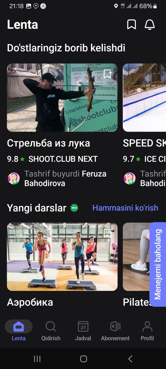 1fit 8 oylik abonement