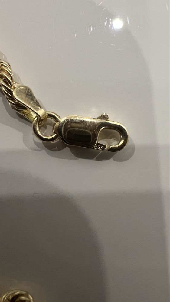 Lanț aur galben 14k nou. Greutate:7,3g, Lungime:65cm, Grosime:3mm