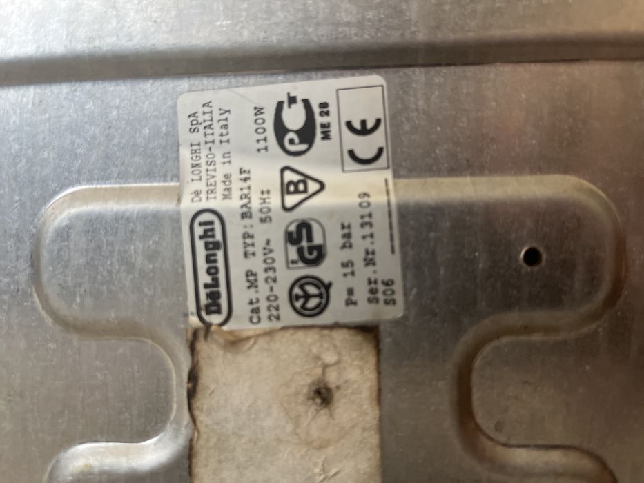 Expressor DeLonghi Treviso-Italia, 15 bar