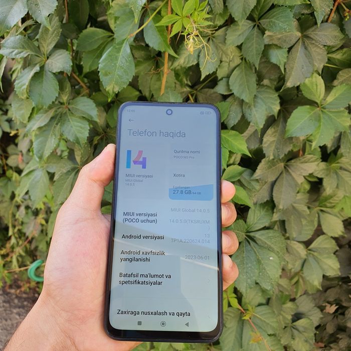 Poco M3 sotiladi ideal ishlidi