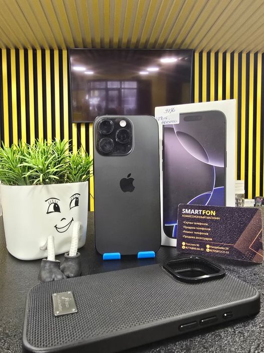 Iphone 16 pro, 128гб, 97% акб, Kaspi 0-0-12