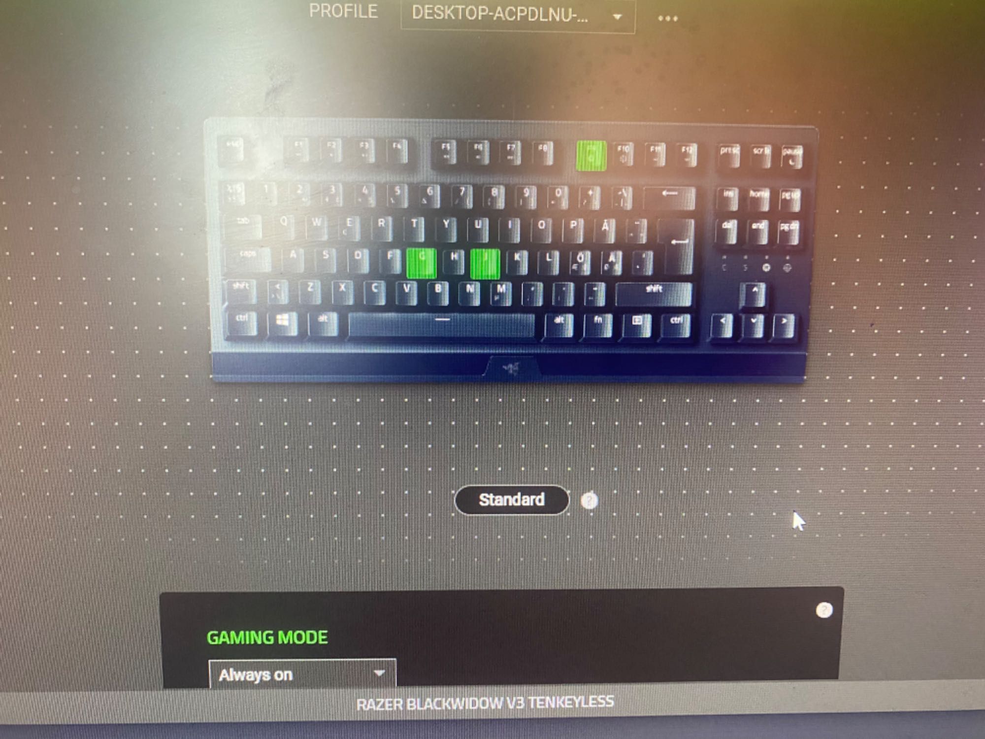 Tastatura Razer blackwidow tenkeyless