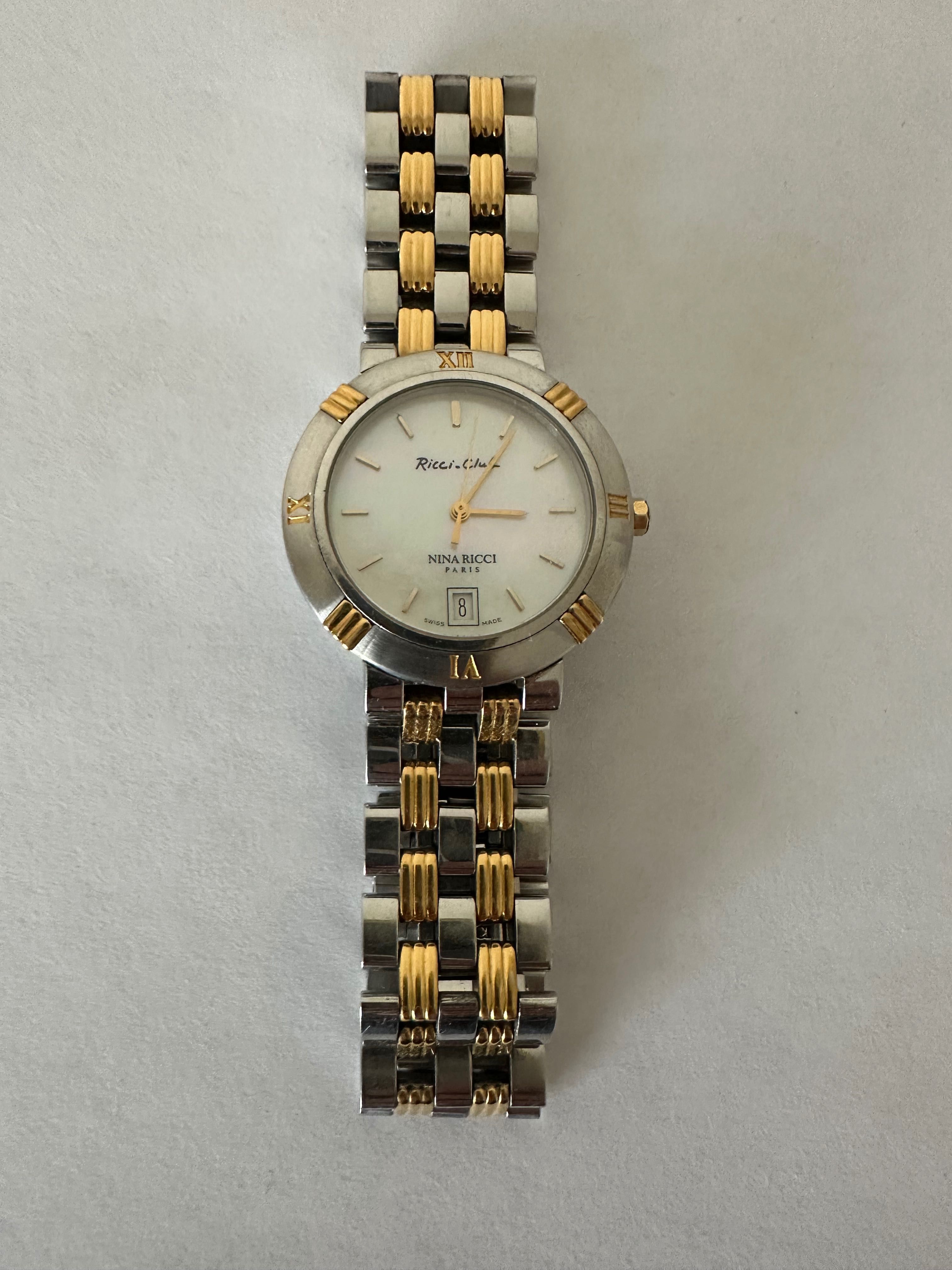 Ceas Nina Ricci, Ricci Club dama, cadran sidef, clasic, sofisticat