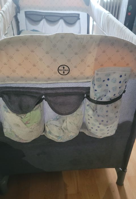 Patut pliabil bebe țarc calatorie pat cosleeping laterala glisanta cul