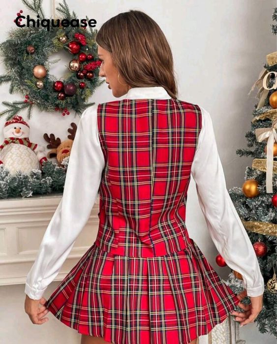 Дамски комплект пола и елек