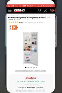 Combină frigorifică Beko 291 Litrii RCSA300K30WN