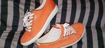 Asidasi  mocasini dama Ecco air chambers  piele fina orange marimea 36