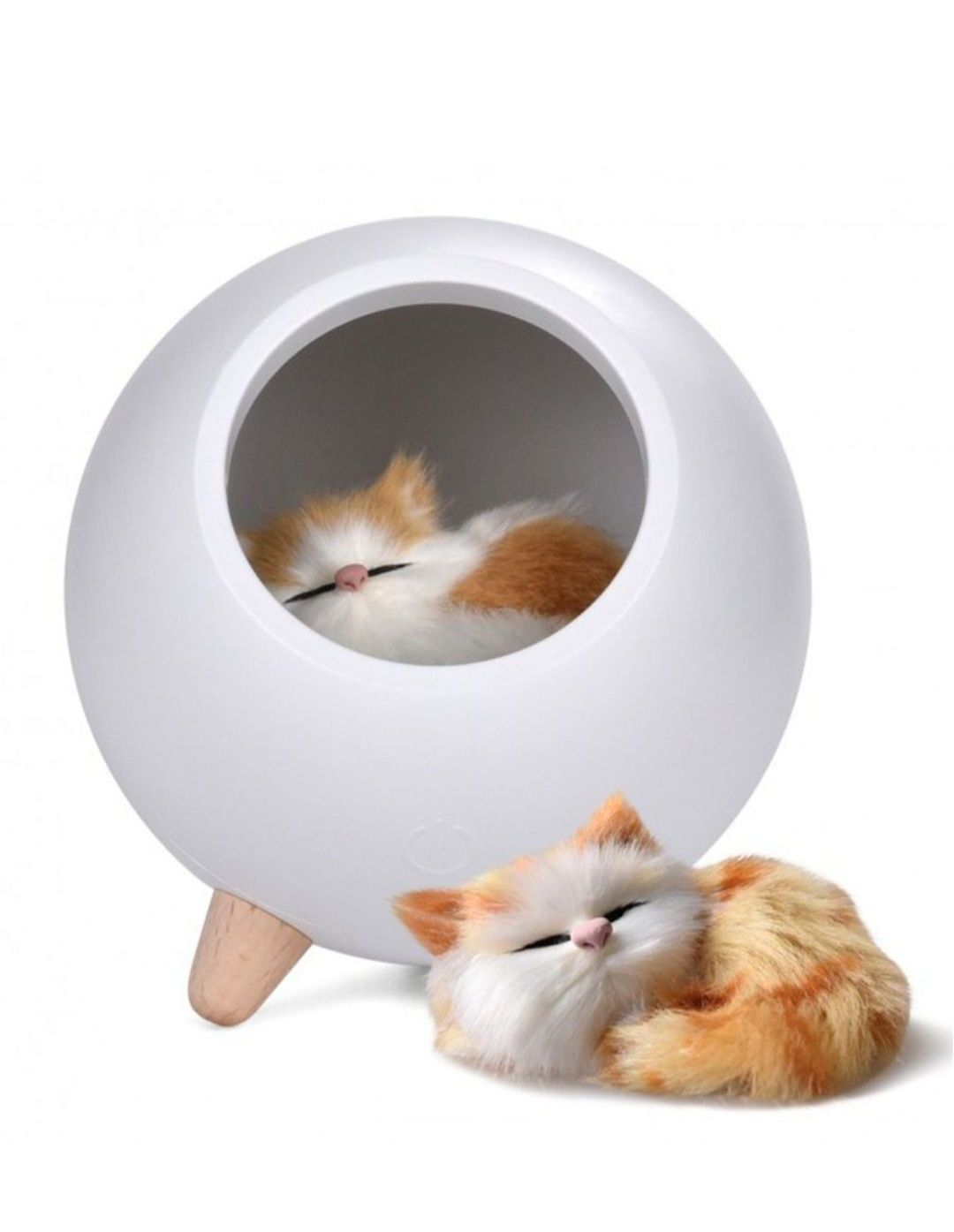 Ночник с мягким рассеянным светом и дизайном в виде домика для котенка