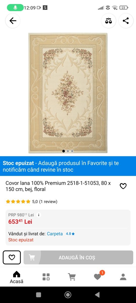 Vând covor Premium Moldabella