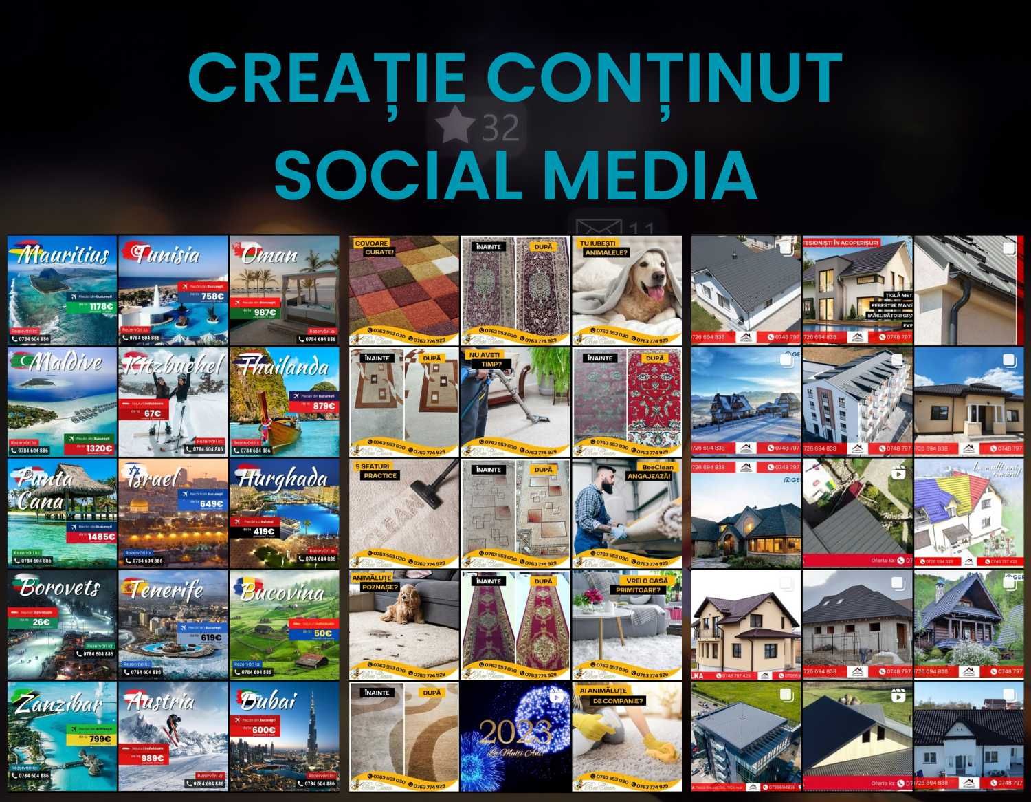 Servicii Profesionale Marketing - Creare Site, Social Media, Grafică