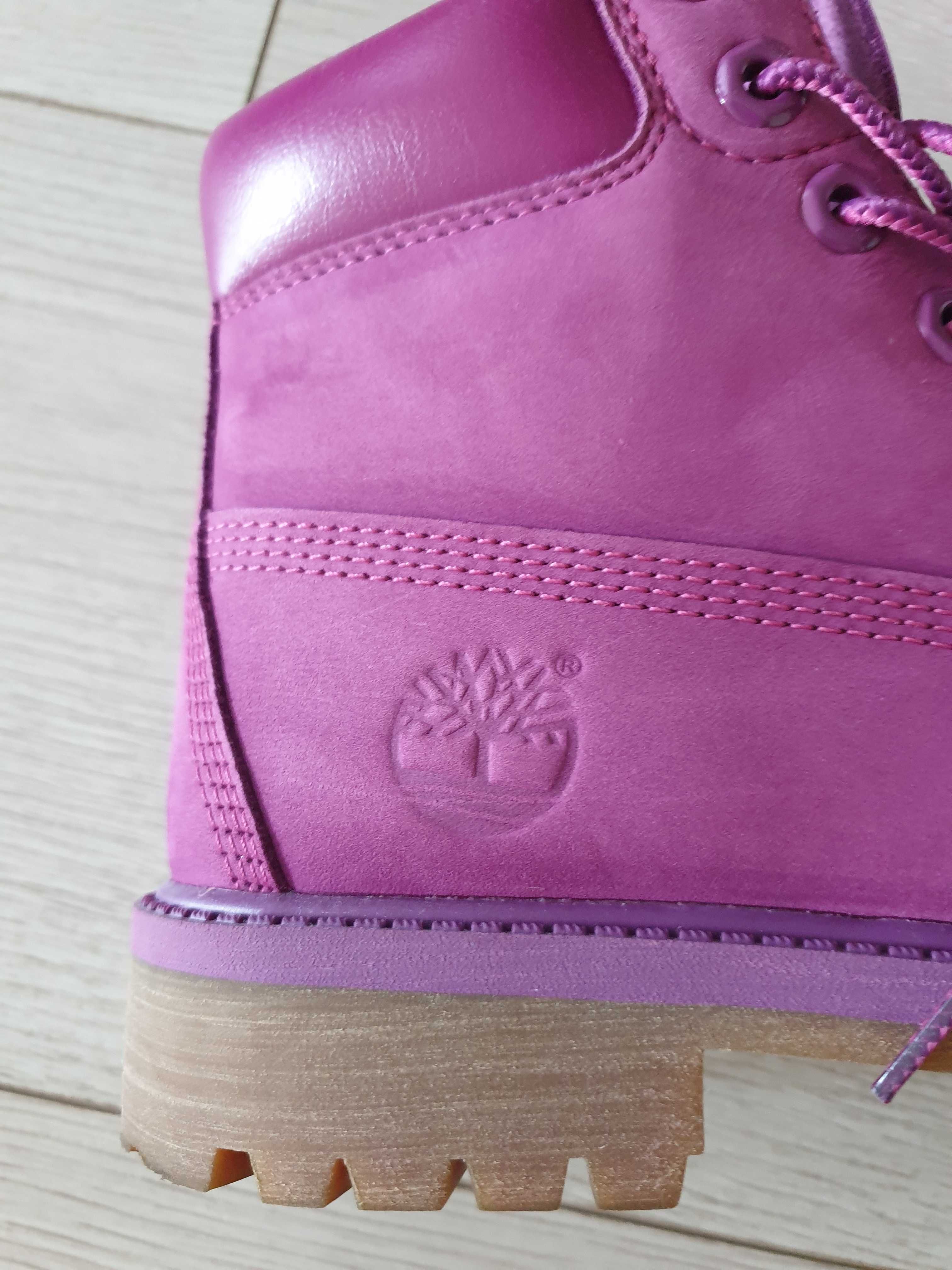 Ghete piele Timberland purple noi