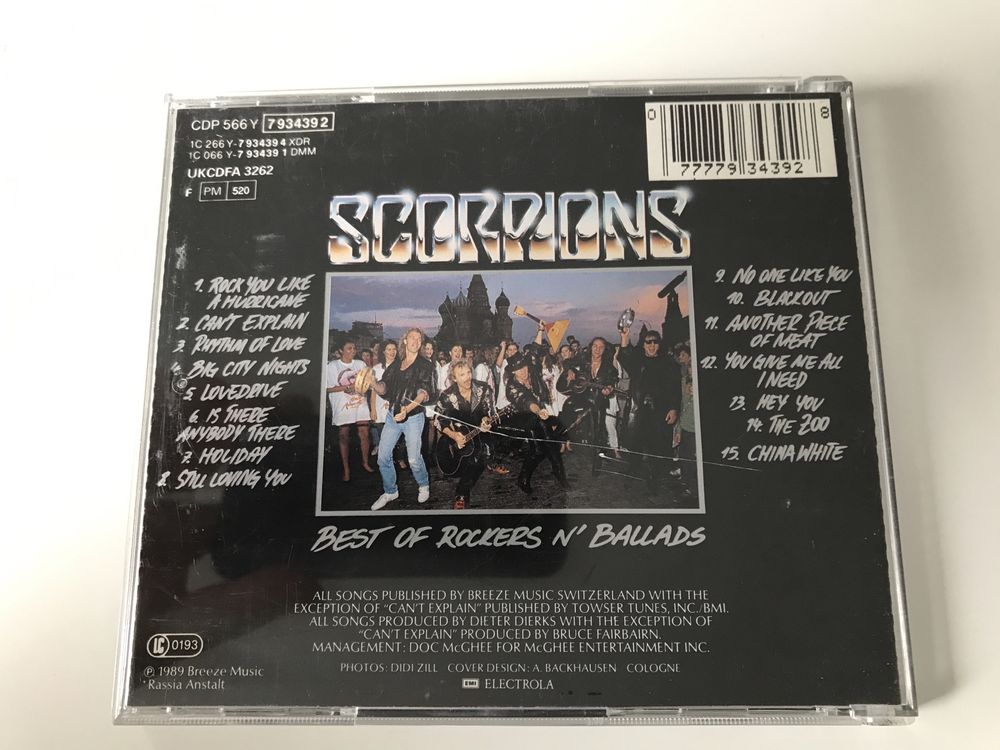 Vand cd-uri audio rock, originale, Scorpions